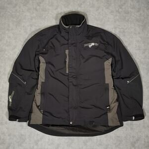 MotorFist winter sportswear snowboarding/ski jacket 3in1 black/grey mens Large